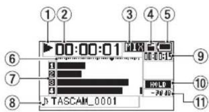 TASCAM DR-70D - ホーム画面 - 1