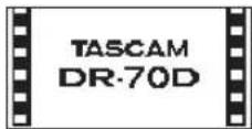 TASCAM DR-70D - Turning the unit on. - 1