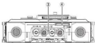 TASCAM DR-70D - 各部の名称 - 2