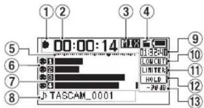 TASCAM DR-70D - Grabación - 1