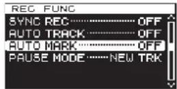 TASCAM DA-3000 - Menu operation procedures - 3