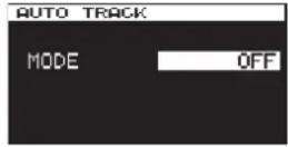 TASCAM DA-3000 - Creating new higher-numbered tracks automatically - 2