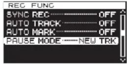 TASCAM DA-3000 - Setting the pause mode - 1