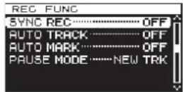 TASCAM DA-3000 - Menu operation procedures - 2