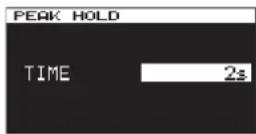TASCAM DA-3000 - Setting the peak hold indicators - 2