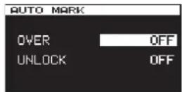 TASCAM DA-3000 - Setting the automatic mark function - 2