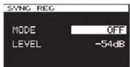 TASCAM DA-3000 - Activating and setting sync recording - 2