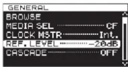 TASCAM DA-3000 - Setting the reference level - 1
