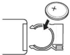 Diagram showing a mechanical or electrical component with an arrow indicating direction, and a circular symbol labeled '×' pointing to it.