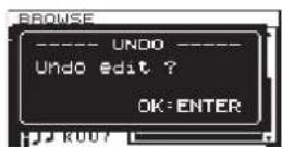 TASCAM DA-3000 - Undoing file division (UNDO/REDO) - 2