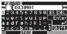 TASCAM DA-3000 - Setting the file name format - 3