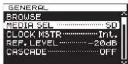 TASCAM DA-3000 - Selecting the media used - 1