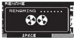 TASCAM DA-3000 - Editing folder and file names - 4