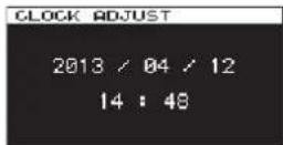 TASCAM DA-3000 - Setting the date and time - 2