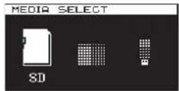 TASCAM DA-3000 - Selecting the media used - 2