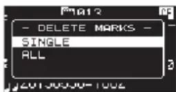 TASCAM DA-3000 - Deleting marks - 1