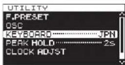 TASCAM DA-3000 - Setting the keyboard type - 1