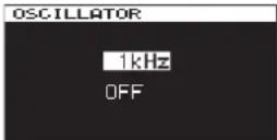 TASCAM DA-3000 - Using the oscillator (OSC) - 2