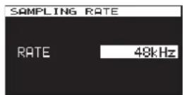 TASCAM DA-3000 - Setting the recording file format - 4