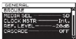 TASCAM DA-3000 - Opening the BROWSE screen - 1