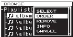 TASCAM DA-3000 - Changing the playlist track order - 1