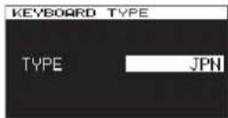 TASCAM DA-3000 - Setting the keyboard type - 2
