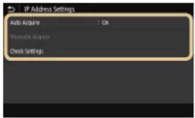 CANON ImageCLASS LBP622Cdw - Setting IPv4 Address - 1
