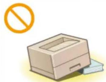 CANON ImageCLASS LBP622Cdw - Do not install in the following locations - 1