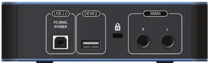 PRESONUS Audiobox iOne - Anschlüsse auf der Rückseite - 2
