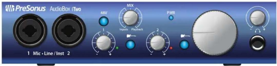 PRESONUS Audiobox iOne - Bedienelemente und Anschlüsse auf der Vorderseite - 1
