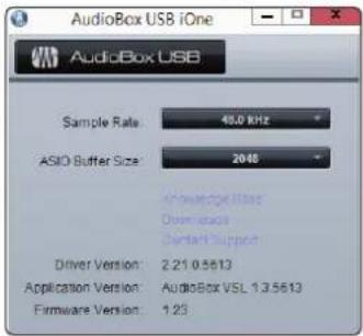 PRESONUS Audiobox iOne - PreSonus-Treiber-Kontrollfeld unter Windows - 1