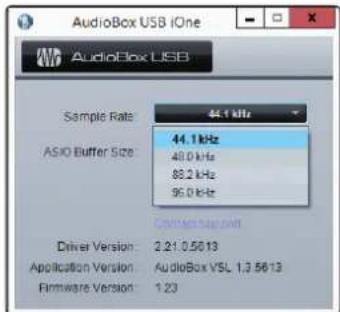 PRESONUS Audiobox iOne - PreSonus-Treiber-Kontrollfeld unter Windows - 2