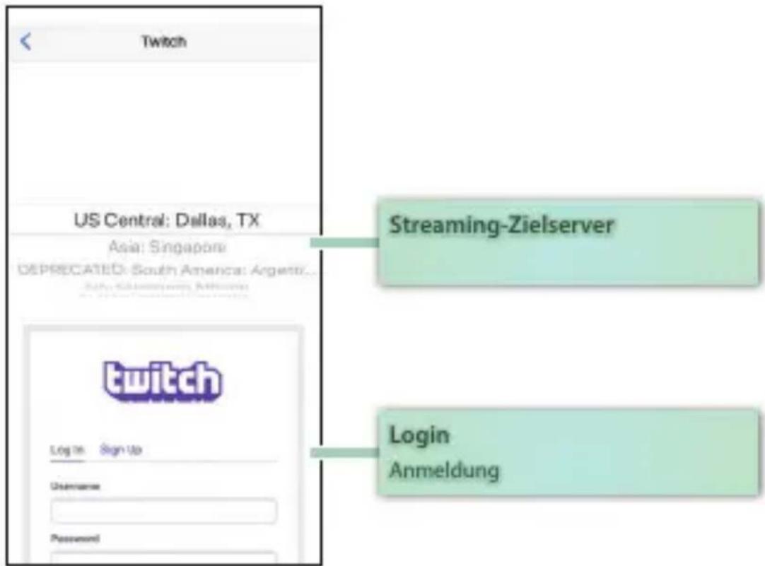 Twitch US Central: Dallas, TX Asia: Singapore DEPRECATED: South America: Argentina... www.cs.com.cn Streaming-Zielserver Log 16 Sign Up Username Password Login Anmeldung