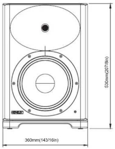 530mm(207/8in) 360mm(143/16in)