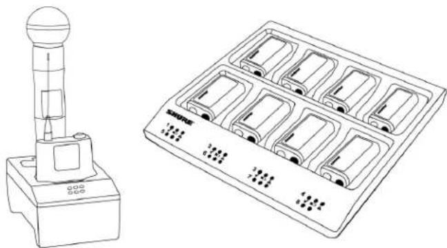 SHURE QLXD14 - Multiple Bay Chargers - 1