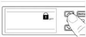 SHURE QLXD14 - To lock a receiver control: - 1