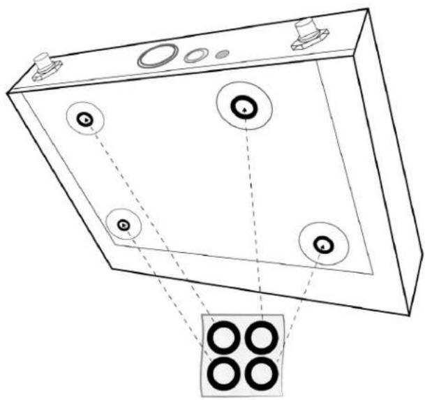 SHURE QLXD14 - Installing Footpads - 1