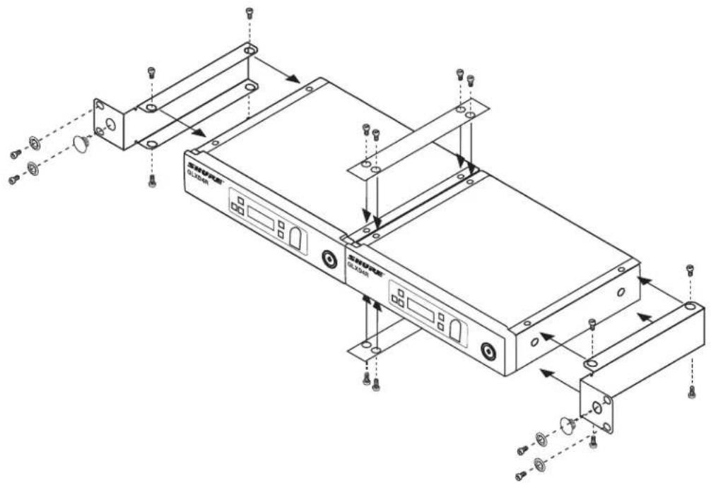 SHURE GLXD24R - Rack-Mounting Instructions - 2