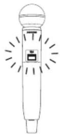 SHURE GLXD24R - Locking the Transmitter Power Switch - 2