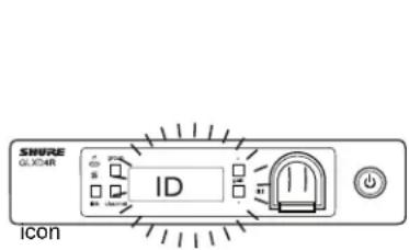 SHURE GLXD24R - Locking the Transmitter Power Switch - 1