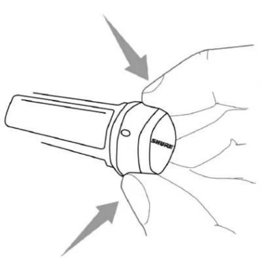 SHURE BLX1288 - Removing and Installing Identification Caps - 1