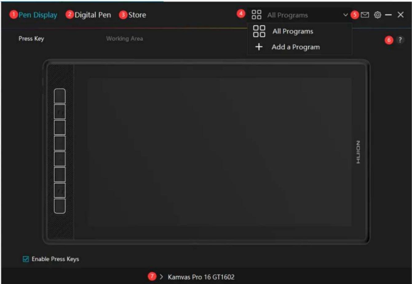 Huion Kamvas Pro 16 GT1561 - Driver - 1