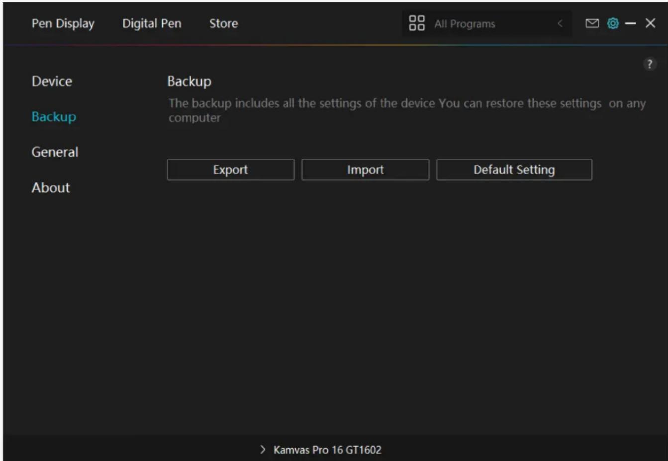 Huion Kamvas Pro 16 GT1561 - Backup - 1