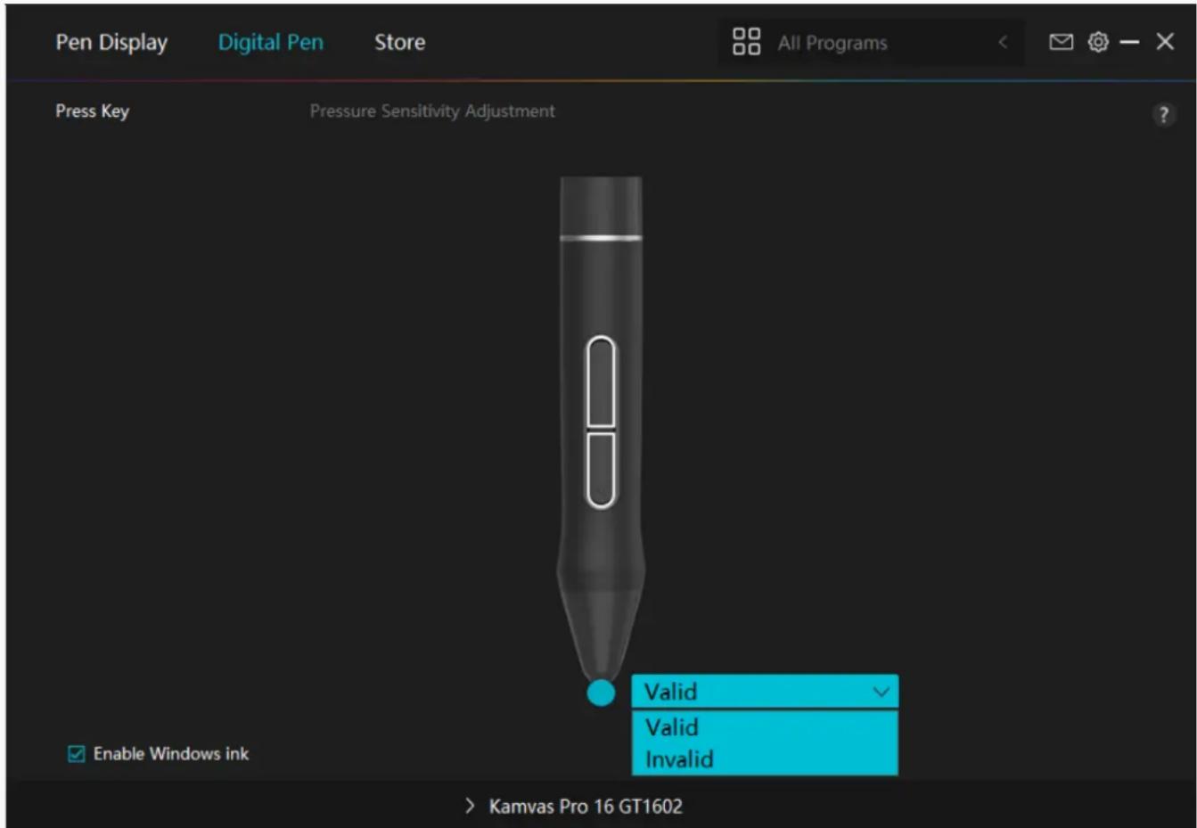 Huion Kamvas Pro 16 GT1561 - Pen Nib Activity - 1