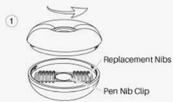 Huion Kamvas Pro 16 GT1561 - Replace the Pen Nib: - 1
