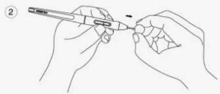 Huion Kamvas Pro 16 GT1561 - Replace the Pen Nib: - 2