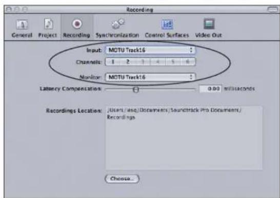 MOTU Track16 - Soundtrack Pro - 1