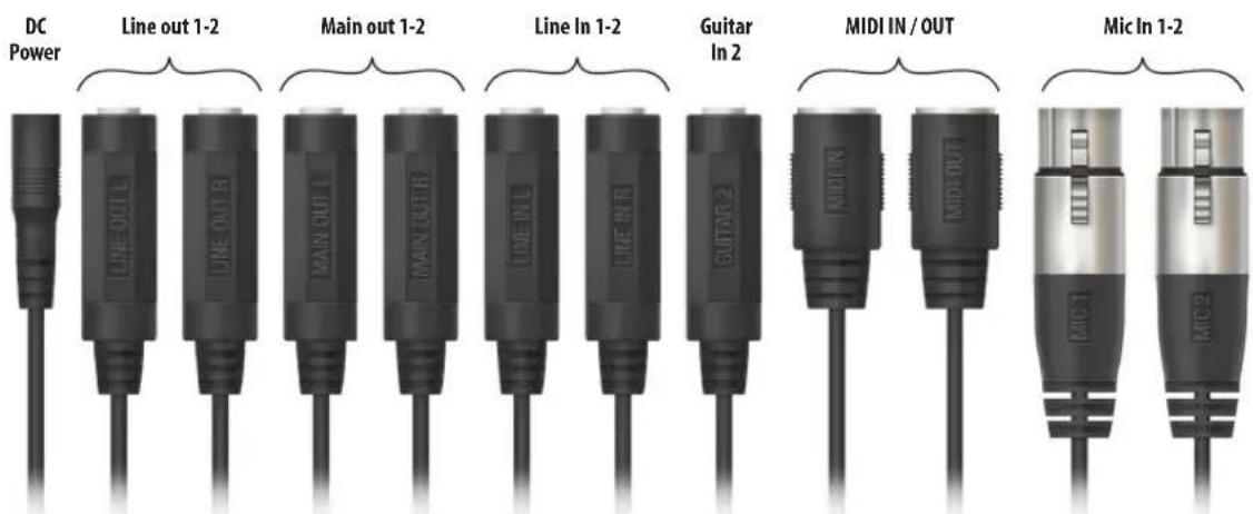 MOTU Track16 - Line inputs - 1