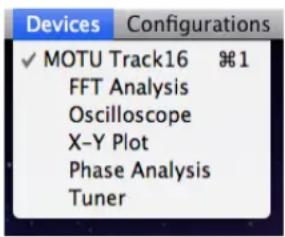 MOTU Track16 - Audio analysis tools - 1