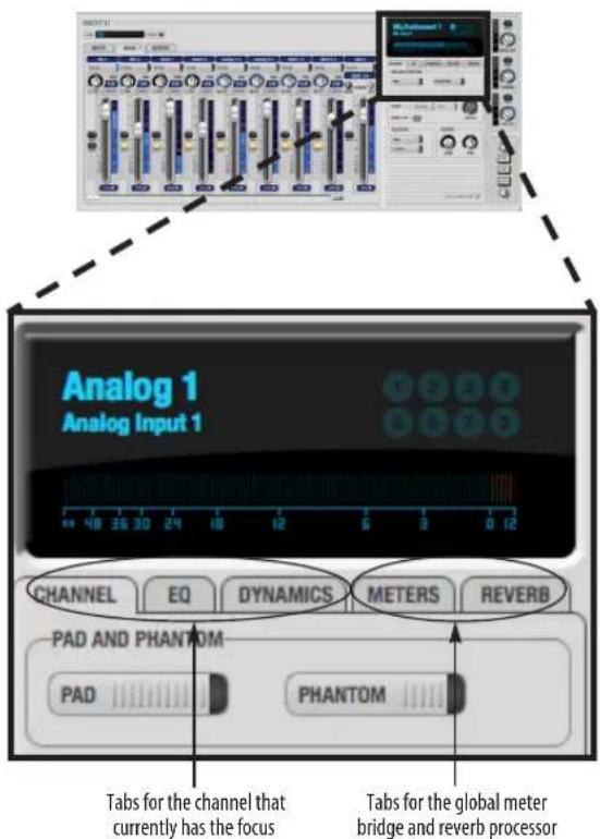 MOTU Track16 - THE CHANNEL SETTINGS SECTION - 1
